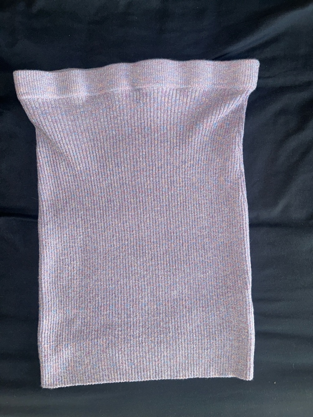 Superdown Lavender Multicolor Sparkle Ribbed Bodycon Skirt Women’s Medium